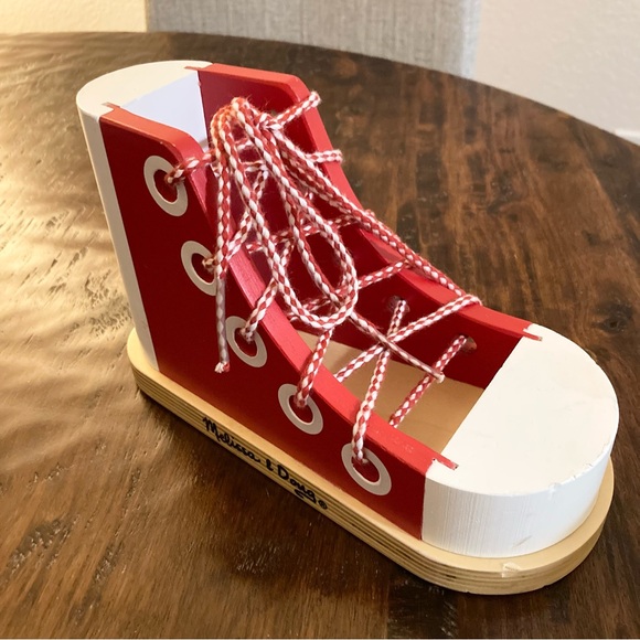 Melissa & Doug Other - Melissa & Doug Wood Lacing Sneaker Educational Toy